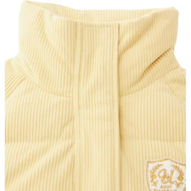 爱依服 背面字母印花立领保暖设计长袖羽绒服 女款 黄