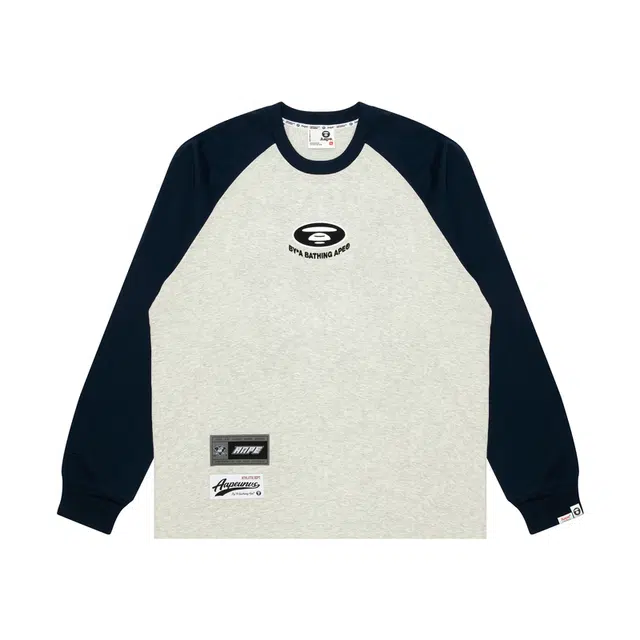 Aape Long Sleeve Tee White Black