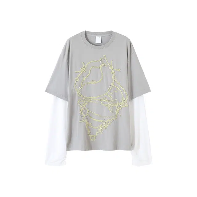CONP Conch Embroidery Long T-shirt T