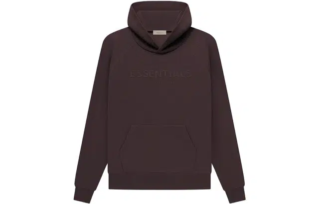 Fear of God Essentials SS23 Waffle Raglan Hoodie Plum