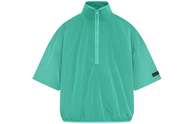 Fear of God Essentials SS24 drop2 Halfzip Mockneck Shirt Mint Leaf