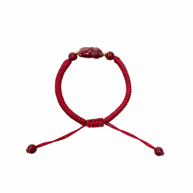 龙弗 【高考上岸】金榜题名学业有成新中式编织绳吉祥如意大吉大利前途似锦旺学业旺事业好运饰品 朱砂 手链 男女同款情侣款