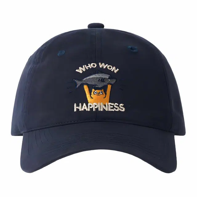 简约刺绣 复古软顶 可爱小猫户外百搭遮阳帽 棉 鸭舌帽 男女同款情侣款