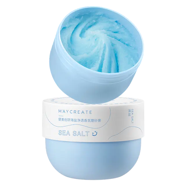 健美创研 身体磨砂膏 果酸海盐深层清洁全身光泽保湿嫩肤 去角质