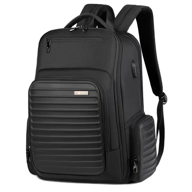 尊梵 多功能休闲高级 牛津布 双肩包 男女同款情侣款 黑色