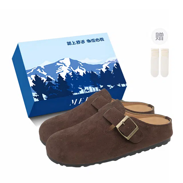 小鹿米利 懒人鞋子一脚蹬百搭外穿 防滑包头拖鞋 女