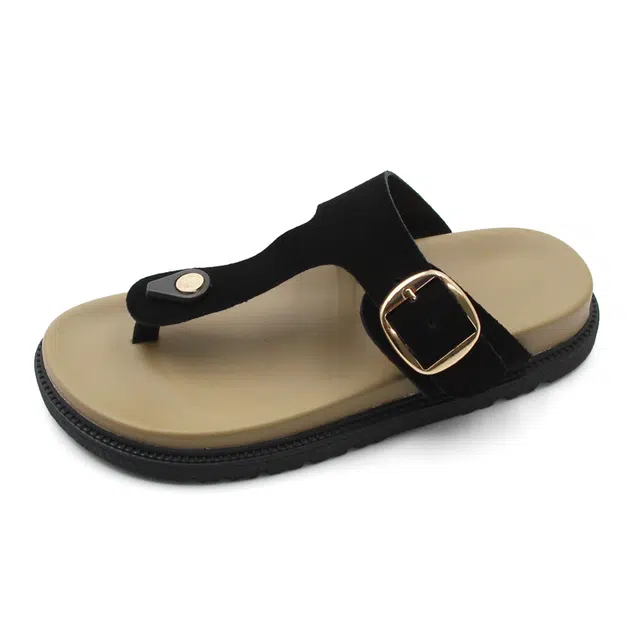 瓦里布 夏季搭扣休闲夹脚 防臭防滑人字拖鞋 女款