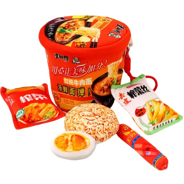 艾情草之恋 仿真泡面零食全家桶 开盖有惊喜 陪伴安抚 玩偶周边