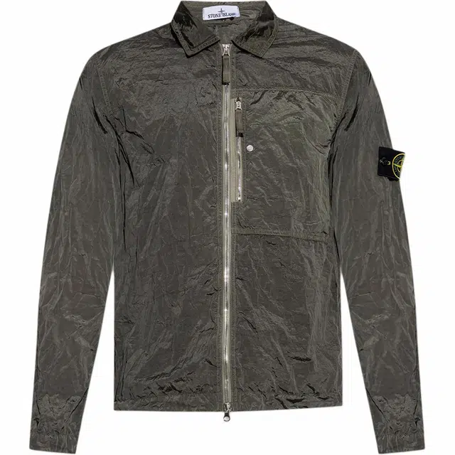 Stone Island Badge Pocket Jacket Green