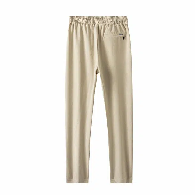 洛兹 纯色直筒简约百搭日常通勤薄款休闲裤 男款