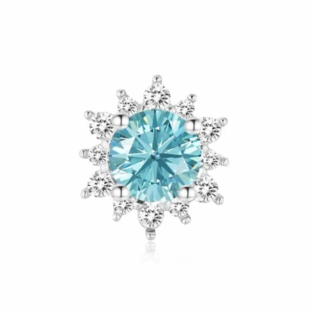 希遇 纯爱飘雪耳钉 新中式 国潮轻奢小众设计简约精致通勤百搭 雪花 可爱  锆石/钛钢 耳钉 男女同款情侣款