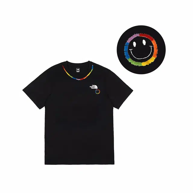 The North Face Embroidered Crew Tee Black