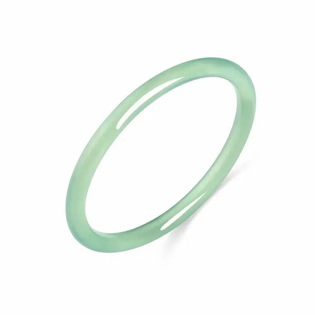 【玉质细腻】 帝苏行 远山油青细条 新中式国潮 吉祥如意平安顺遂 简约小众设计 玉髓 手镯 女款