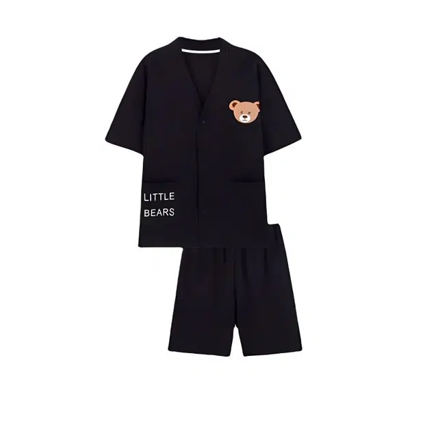 眠趣 家居服可爱卡通开衫睡衣套装 男女同款