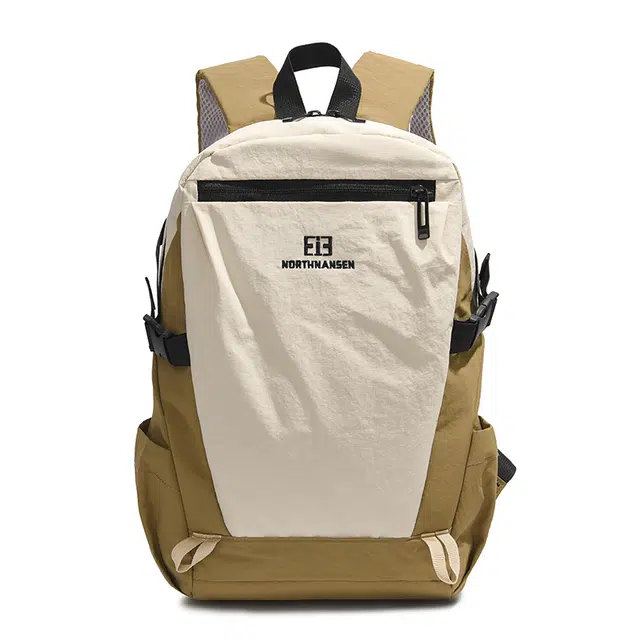 揽月 轻便旅行设计感时尚百搭 牛津布 书包双肩包背包 常规 男女同款情侣款 卡其色/紫色/黑色/蓝色