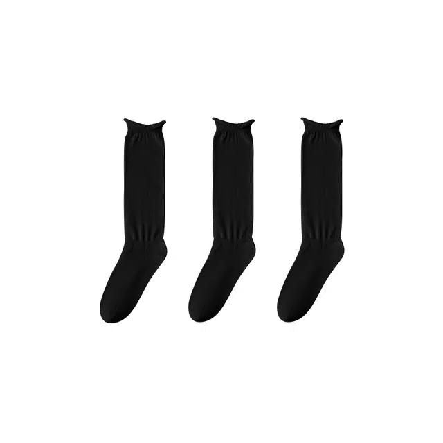 亲相见 抗起球防臭无骨月子透气堆堆袜中筒袜 女款 组合装