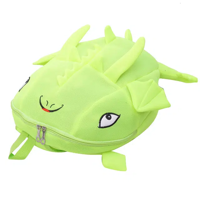 度森袋鼠 时尚百搭可爱鲨鱼个性搞怪旅行小背包 尼龙布 双肩包 常规 男女同款情侣款 黑色/灰色/玫红色/荧光绿/蓝色