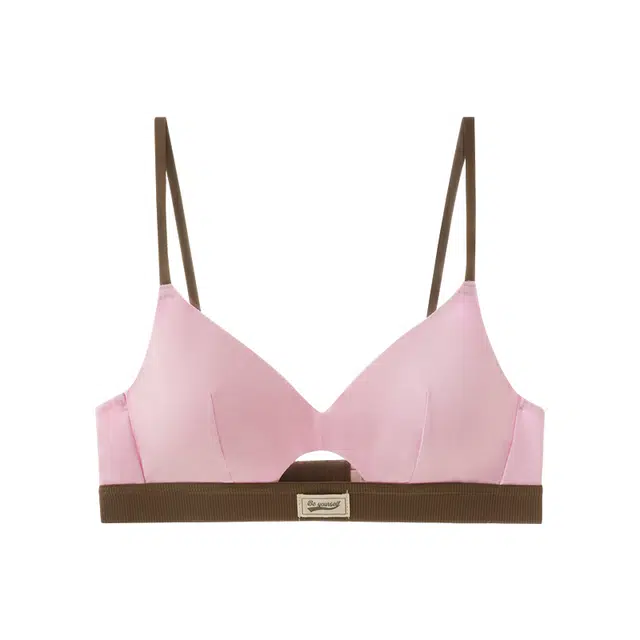 内在密码 小胸聚拢薄款法式三角杯无痕舒适莫代尔透气少女美背文胸 女款