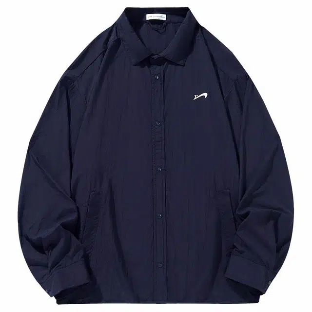 贵人鸟 太阳盾系列  时尚舒适轻薄百搭简约宽松纯色翻领长袖 透气防紫外线防晒服 男女同款