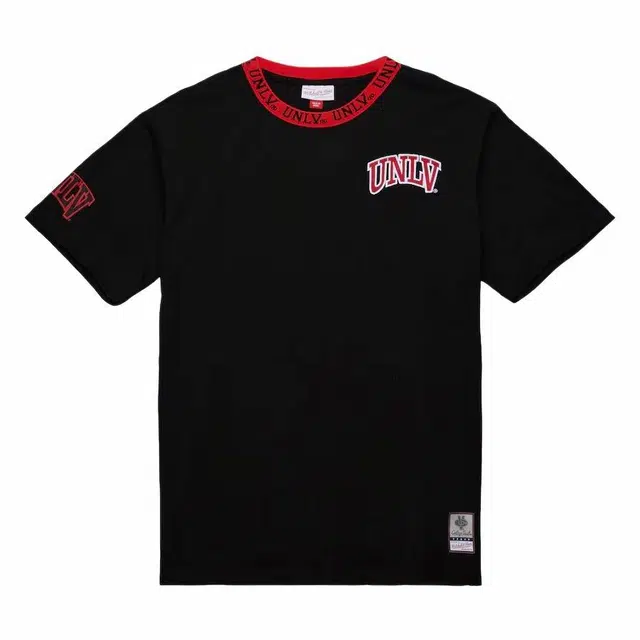 Mitchell Ness x NCAA UNLV Rebels Jacquard Ringer Vintage Logo T