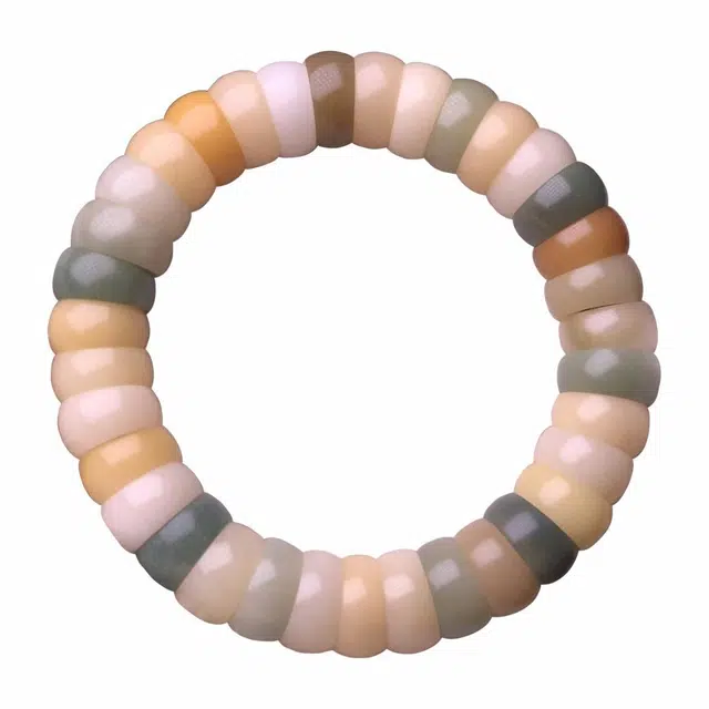 芳缘小傅 扇面猪大肠渐变绕指柔学生手持盘玩佛珠文玩 菩提根 手串 男女同款情侣款