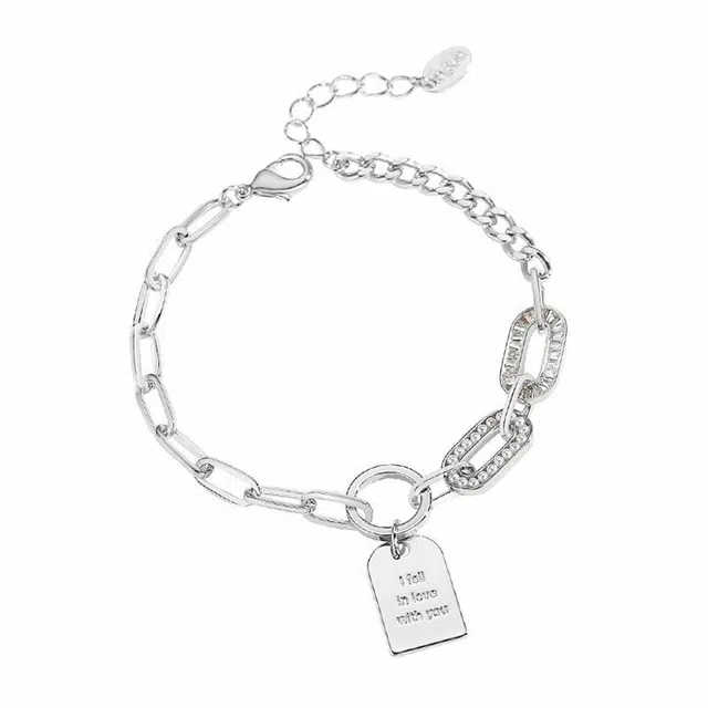 骊碧 香港轻奢 简约字母高档浪漫有意义 合金 手链 女款