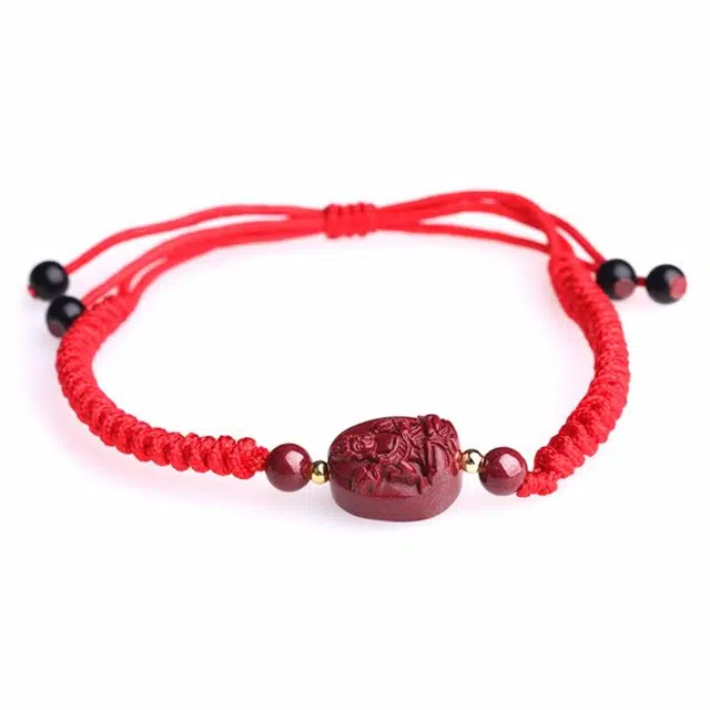妍韵珠宝 高含量紫金砂属马生肖本命佛守护神 本命年红绳 #好运 朱砂 手链 男女同款情侣款