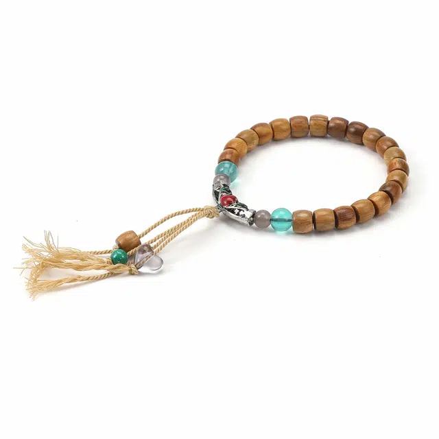 檀纳 招财转运吉祥如意流苏挂饰 八方来财文玩盘玩手饰#好运 绿檀 手串 男女同款情侣款