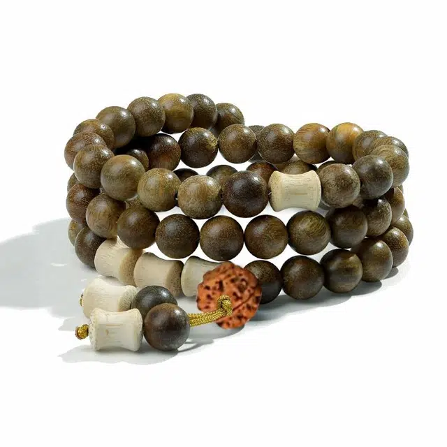 余笙情 【上上签】平安喜乐节节高升福气满满招财进宝新中式 文玩佛珠盘玩#好运 绿檀 手串 男女同款情侣款