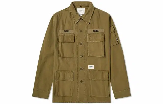 WTAPS Jungle Ls 01 Shirt. Cotton. Satin