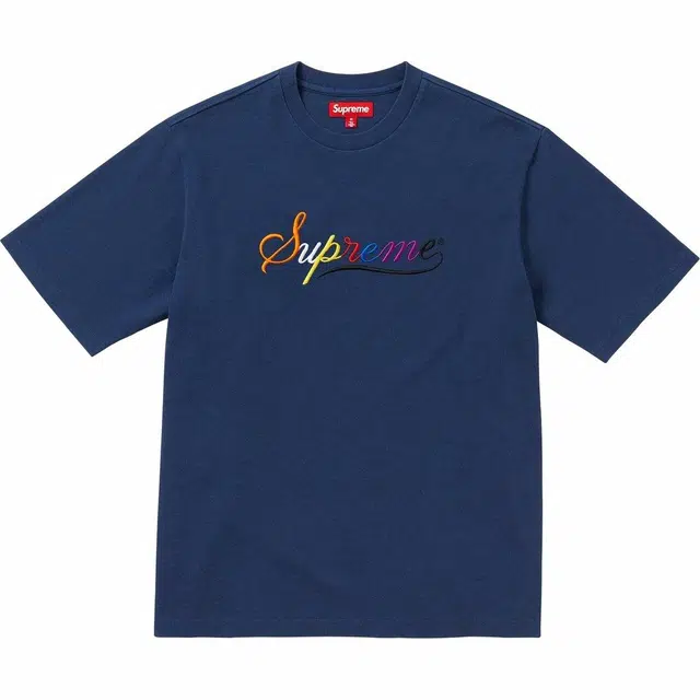 Supreme FW24 WEEK5 Cursive SS Top logoT