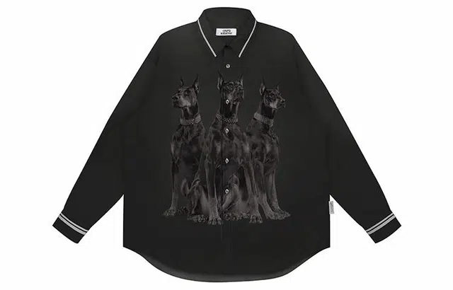 EMPTY REFERENCE Doberman Series Long Sleeve Shirt