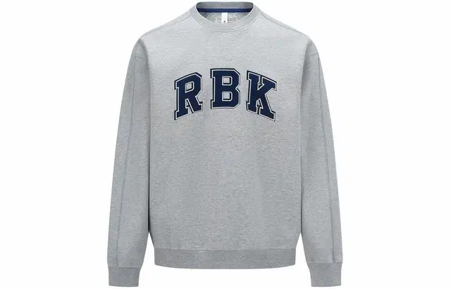 Reebok Embroidered Pullover Sweatshirt Light Heather Gray