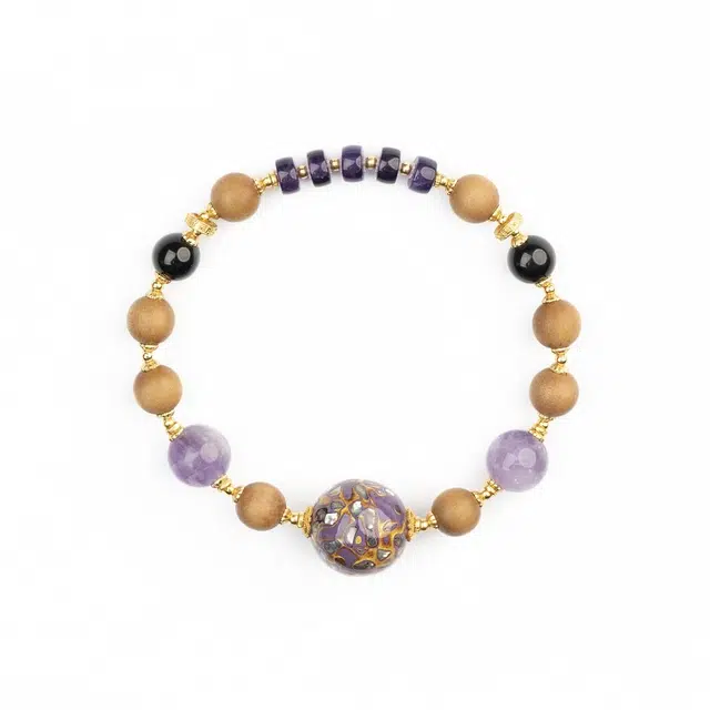 仙源 紫气东来 檀木 木作手串 男女同款情侣款