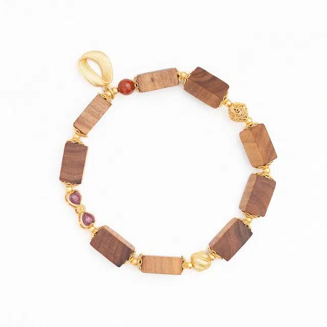 仙源 横纹方块 新中式国风护身转运招财纳福#好运 平安喜乐 檀木 手串 男女同款情侣款