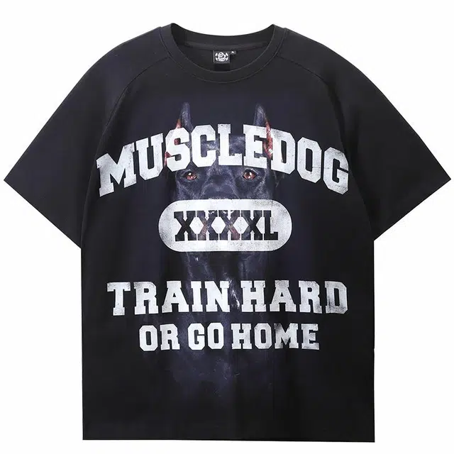 Muscle Dog Training Tee Black