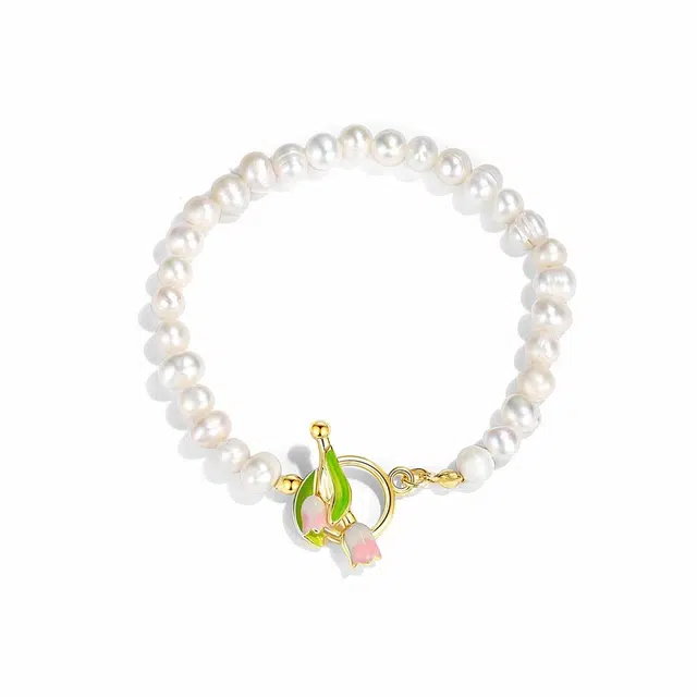 骊碧 轻奢 郁金香高档浪漫有意义 合金 手链 女款