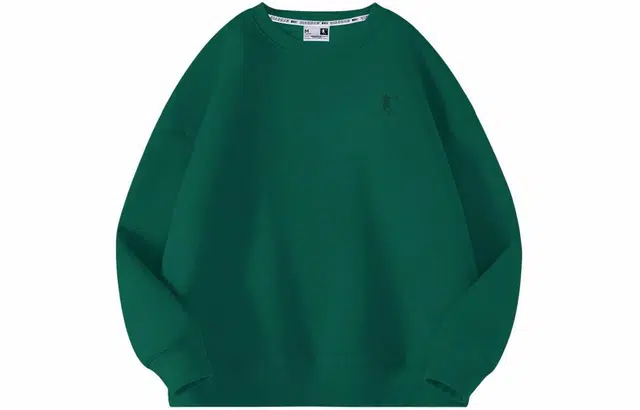 乔丹 运动系列 纯色圆领套头宽松运动卫衣 男款 苜蓿绿