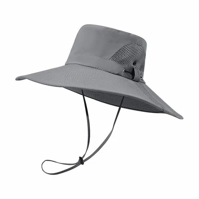 南极人 西部牛仔登山帽子夏季大帽檐防紫外线太阳帽户外爬山钓鱼露营旅游沙漠防晒遮阳透气 轻薄款 渔夫帽 男女同款情侣款