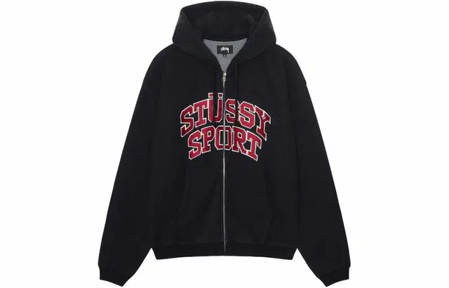 Stussy SS24 SPORT ZIP HOODIE logo