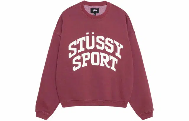 Stussy SS24 BIG CRACKLE SPORT CREW logo