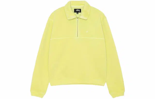 Stussy Half Zip Mock Neck Sweatshirt