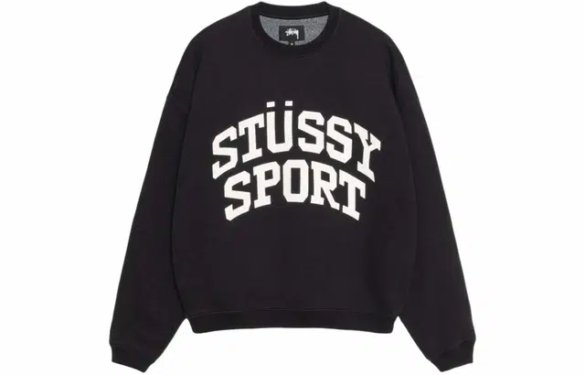 Stussy SS24 BIG CRACKLE SPORT CREW logo