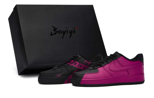 Nike Air Force 1 '07 Black Rose Red