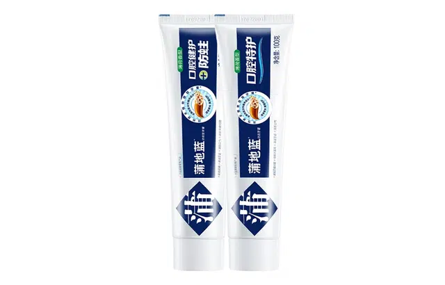 蒲地蓝口腔特护牙膏留兰味薄荷味减轻牙龈问题抑制牙菌斑清洁牙齿清新口气