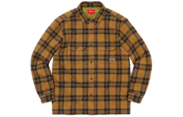 Supreme FW21 Week 12 Quilted Plaid Flannel Shirt