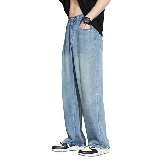 协协乐 天丝垂顺凉感牛仔裤 男女同款