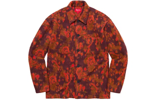 Supreme FW21 Week 14 Paisley Fleece Shirt