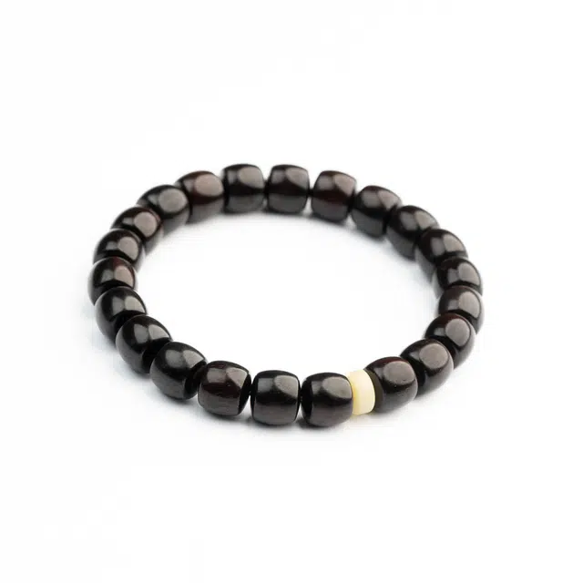 仙源 天官赐福 多财多福平安守护招财国风国潮新中式 小众高级文玩盘玩礼盒#好运 紫檀属 木作手串 男女同款情侣款