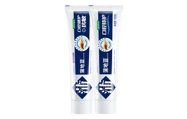 蒲地蓝口腔特护牙膏留兰味薄荷味减轻牙龈问题抑制牙菌斑清洁牙齿清新口气